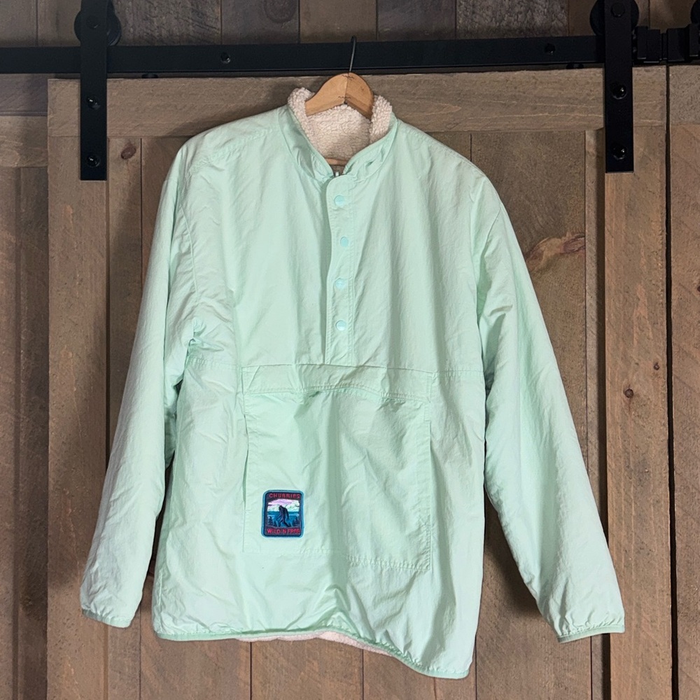 Chubbies reversible pullover jacket - mint green … - image 2